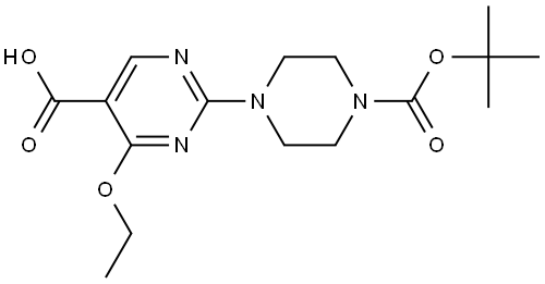 CAS#2938191 - 11-6|2- (4- (Tert-buxycarbonyl) piperazin-1-yl) -4-eoxypyrimidín-5-karboxylová kyselina