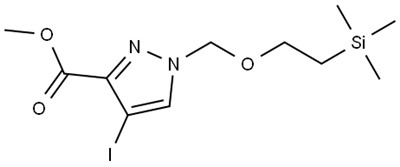 CAS#1401816 - 75-8|Metyl 4-odo-1-(2- (trimetylsilyl) etoxy) metyl) -1H-pyrazol-3-karboxylát